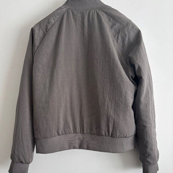 Lululemon Non-stop Bomber Reversible Jacket Olive / Taupe Medium - Large - Picture 5 of 14